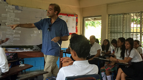 Matthew Rigsby ’15 serves as community health promoter in Nicaragua. (Courtesy photo/W&M News)