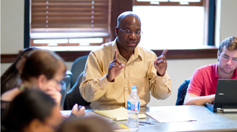 Robert Trent Vinson, William & Mary’s Frances L. and Edwin L. Cummings Associate Professor of History and Africana Studies, is participating in a symposium titled 1619 and The Making of America on Feb. 23 at the Library of Congress’ Thomas Jefferson Building. (Courtesy photo/W&M News)