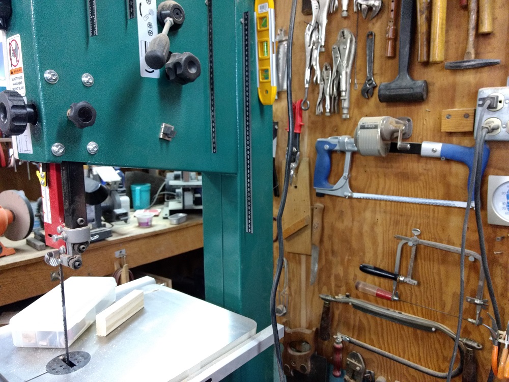 Modern and 18th century tools hang side-by-side in John Watson's shop. (Andrew Harris/WYDaily)