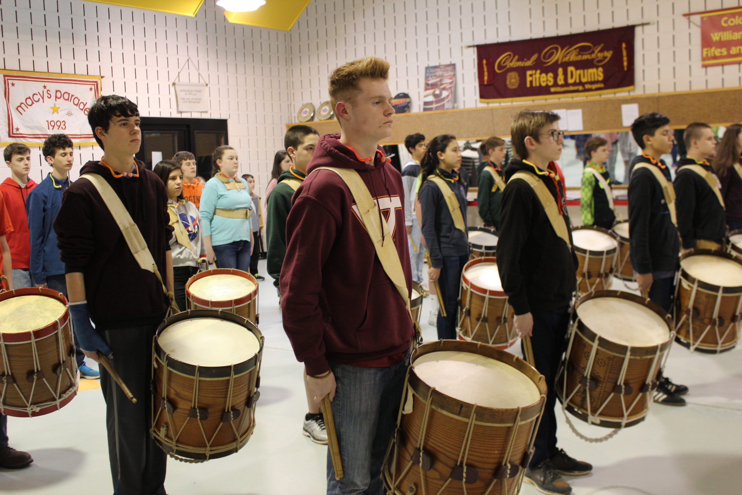 The Williamsburg Fife and Drum program will celebrate its 60th anniversary this May. The program takes students from the age of 10 and teaches them music and teamwork in a quasi-military fashion, according to Steward Pittman, director of the Fife and Drum Corps. (Alexa Doiron/WYDaily)