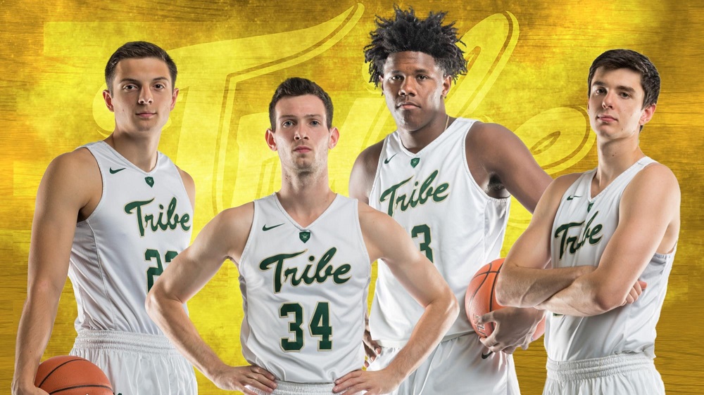 (From left to right) Justin Pierce, David Cohn, Nathan Knight, and Paul Rowley earned honors from the CAA Friday. (Courtesy William & Mary Athletics.)