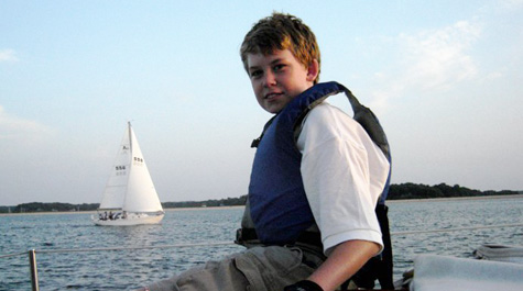 Neither of Andrew McLaughlin's parents sail, but the W&M student has long had a passion for it. (Courtesy photo/Andrew McLaughlin)