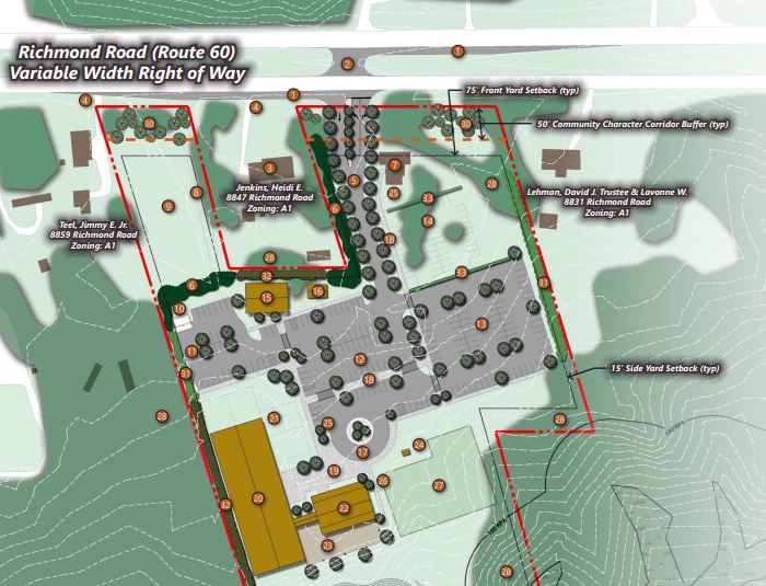 The proposed plans for LifePointe Christian Church. (Courtesy James City County)