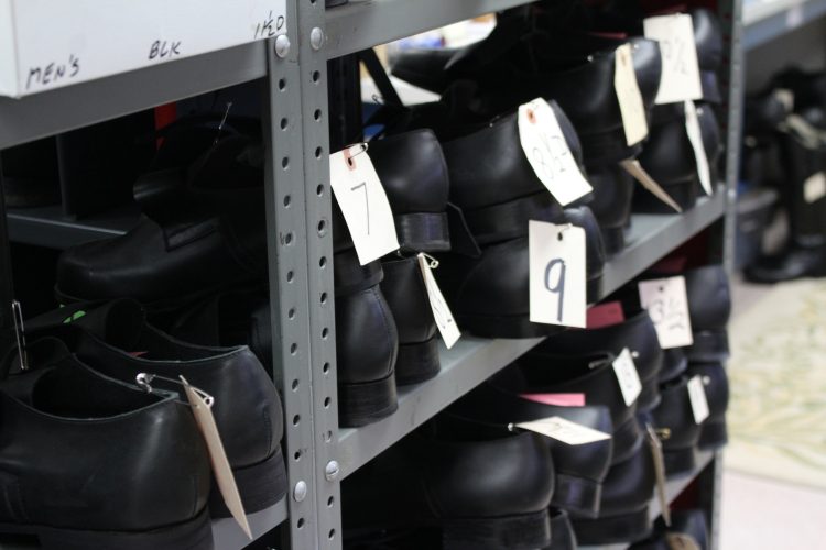 Each item of clothing lasts about 2-3 years, according to Benda Rosseau the manager at the Colonial Williamsburg Costume Design Center. When it is retired, finer items, such as silks, are sold in a yard sale but garments such as plain shirts are recycled into the historic area for uses such as cleaning rags. (Alexa Doiron/WYDaily)