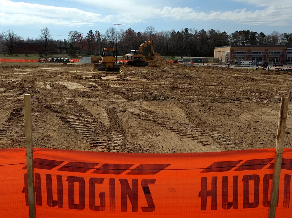 Construction is underway in Lightfoot Marketplace. (Andrew Harris/WYDaily)
