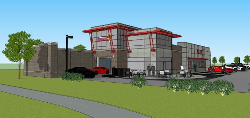 Elevations of the Sam's Xpress Car Wash were submitted with the application. (WYDaily/Courtesy York County)