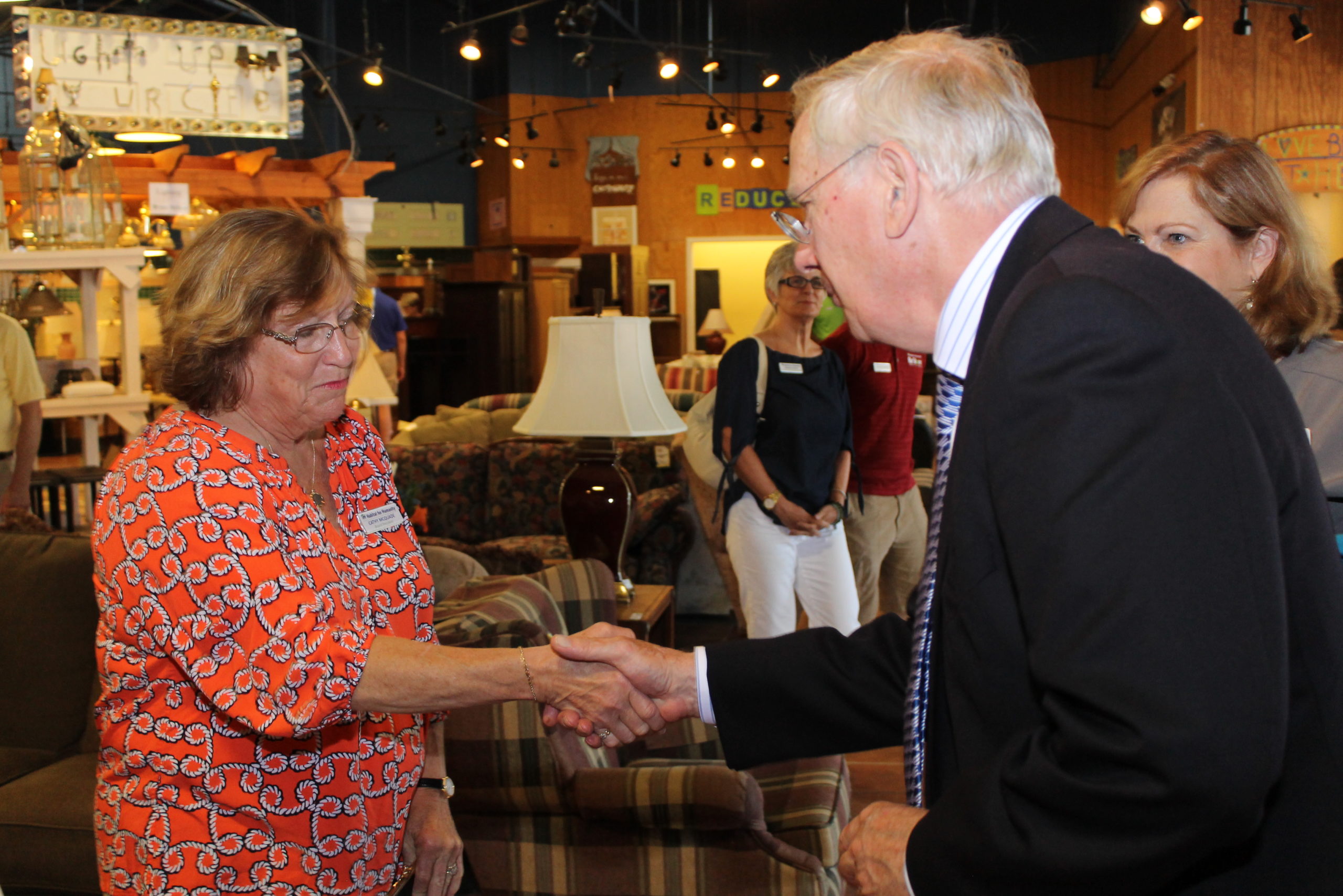 Prince Richard, Duke of Gloucester, visited the Williamsburg ReStore on May 23. (WYDaily/Courtesy of Habitat for Humanity Peninsula & Greater Williamsburg)
