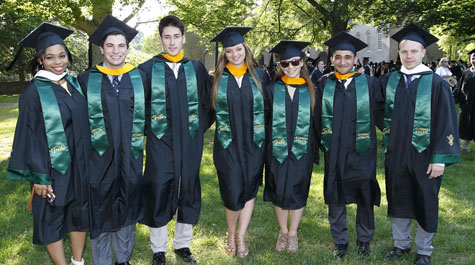 A total of 162 athletes earned Provost's Awards, for having a GPA over 3.5, and last weekend, 116 men and women walked during Commencement. (WYDaily/Courtesy of Tribe Athletics)