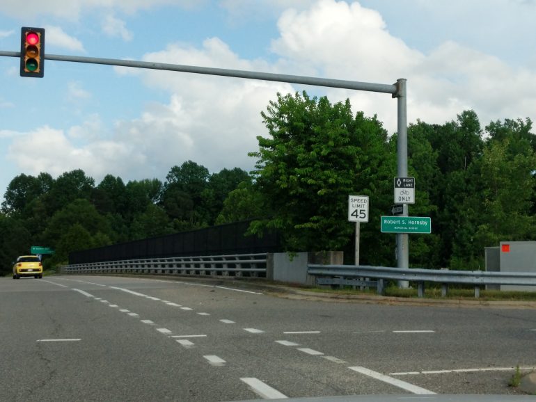 A bridge in James City County over Route 199 is named about Robert Hornsby. (WYDaily/Sarah Fearing)