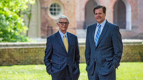 Ten years ago, Taylor Reveley III became president at William & Mary. Almost exactly five years ago, at age 38, Taylor IV took office at Longwood – a campus with deep family ties to the Reveleys across at least five generations. (WYDaily/Courtesy of Skip Rowland '83)