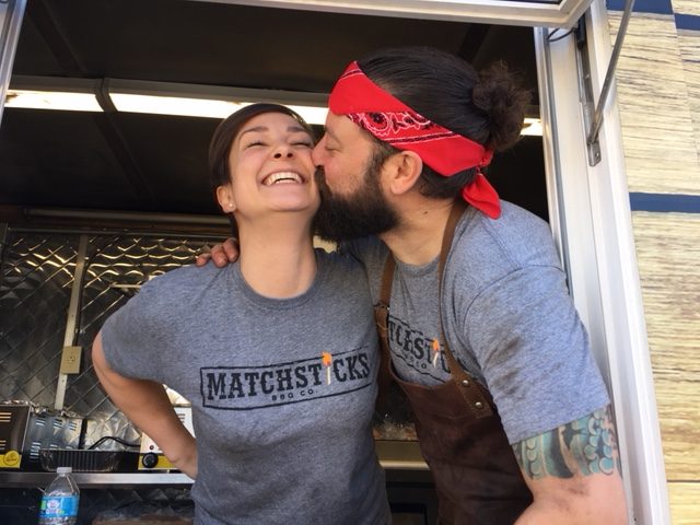 Nicole and Matt Sileno are the owners of the Matchsticks BBQ food truck. (WYDaily/Andrew Harris)