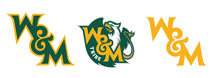 William & Mary unveiled these new logos for its sports teams on Wednesday. (WYDaily/Courtesy W&M)