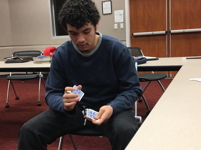 James Mollenkamp started performing magic at his middle school talent show and has now developed his skills from card tricks to mentalism. (WYDaily/Alexa Doiron)
