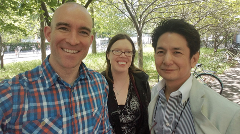 Researchers Robert Thomson of Hokusei Gakuen University, William & Mary's Joanna Schug and Masaki Yuki of Hokkaido University (left to right) are part of an international team studying cultural difference by looking at aspects of the social environment. (WYDaily/Courtesy of Hokkaido University)