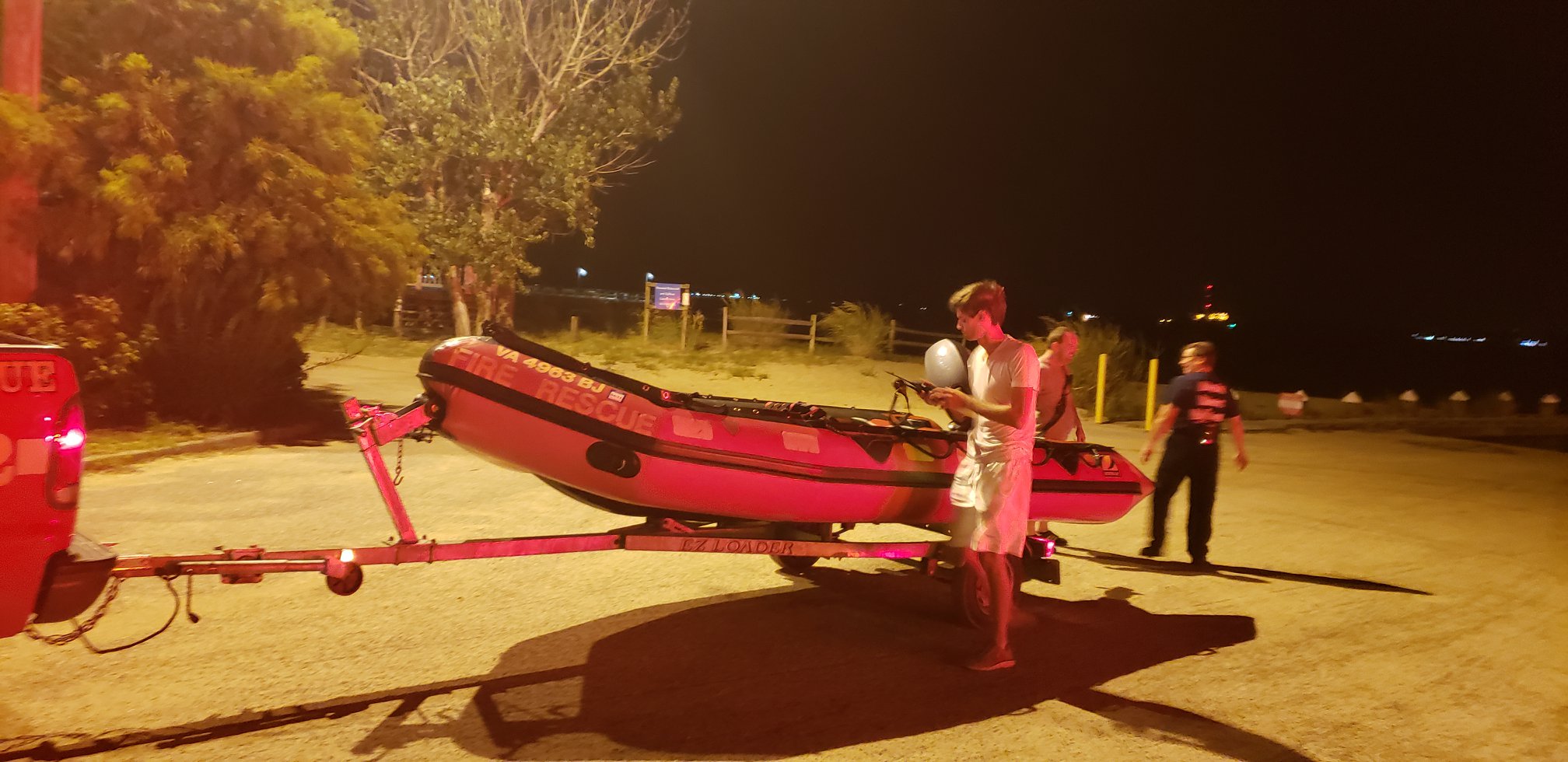 Abingdon Volunteer Fire and Rescue was called early Saturday after a boat reportedly began taking on water in the York River. (WYDaily photo/Courtesy Abingdon Fire and Rescue)