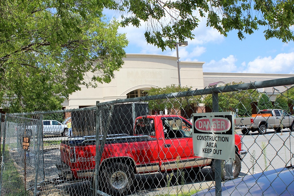 Construction continues on Publix in Monticello Marketplace. (WYDaily/ Andrew Harris)