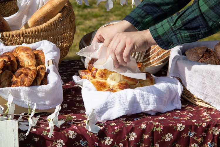 O'Rourke said one of the best parts of selling at the market is when a customer enjoys the bread right after they buy it. (WYDaily/Courtesy Colin O'Rourke)