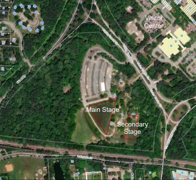 The event venue will be located across the street from the Visitor Center. (WYDaily/ Courtesy City of Williamsburg)