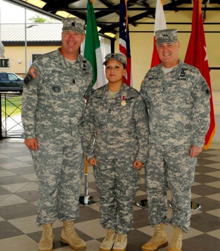Caulford said that while she is proud of her time in the army, her 21 years also taught her how to protect herself in a way that is unqiue to women in the military. (WYDaily/Courtesy Angeolina Caulford)
