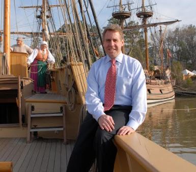 Philip G. Emerson has led the Jamestown Yorktown Foundation for 28 years, but the foundation has announced they are looking for his replacement after he retires. (WYDaily/ Courtesy Jamestown-Yorktown Foundation)
