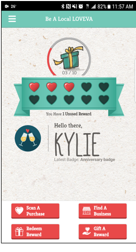 The app benefits shoppers by tracking rewards when they shop local that can be redeemed at any participating business. (WYDaily/ Courtesy York County Office of Economic Development)
