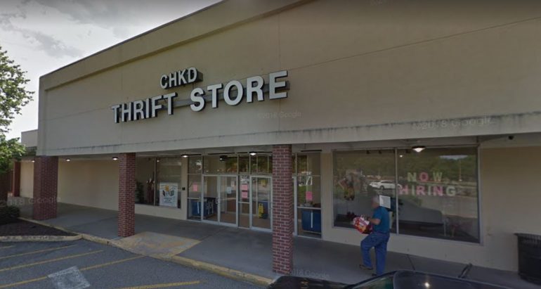 The CHKD Thrift Store moved to a temporary location in April but closed in January while the organization looked for a new location for the store. (WYDaily/Google Maps)