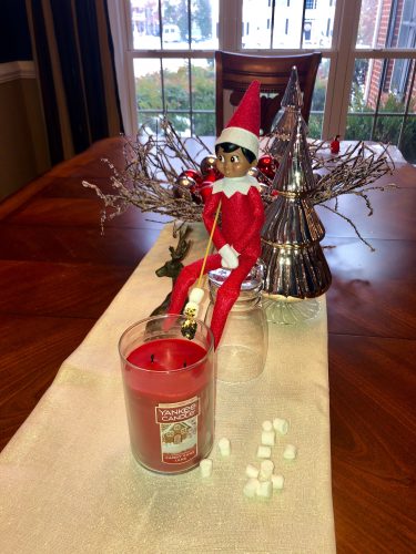 The Moorman's Elf on the Shelf has caused Christmas mischief and started a new holiday tradition. (WYDaily/Courtesy Dianna Moorman)