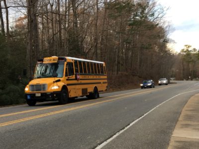 As students get on and off their school buses everyday, parents expect a level of safety from other drivers on the road. (WYDaily/Alexa Doiron)