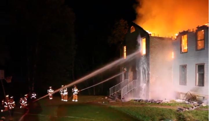 The Little Sisters of St. Francis of Assisi, a Catholic organization that cares for the mentally and physically ill, isn't letting the fire that destroyed their care facility ruin their Christmas celebrations. (WYDaily/ Courtesy James City County Fire Department)