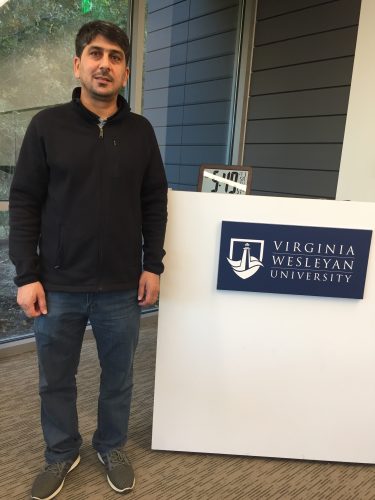Saif Ahmadzai, a refugee from Afghanistan, gave a presentation on refugee issues with integrating into communities at Virginia Wesleyan University in Norfolk. (WYDaily/Courtesy Saif Ahmadzai)