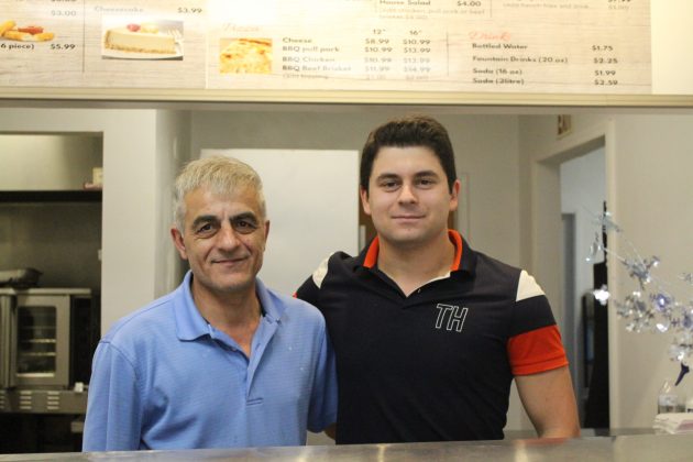 Matt Yikilmaz, 50 and his son, Berkan, 23 own the new bbq place in Williamsburg (WYDaily Photo/ Julia Marsigliano)