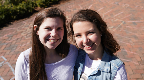 Samantha Phillips '21 (L) and Laila Drury '19 have orchestrated a couple of events to help reach members of the W&M community who may have an eating disorder or know someone who is struggling with one. (WYDaily/Courtesy Stephen Salpukas)