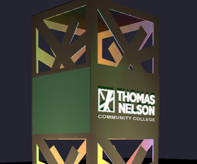 Thomas Nelson Community College campus in Hampton is building a sign and message board along I-64 (WYDaily Photo/ Courtesy of Thomas Nelson Community College)