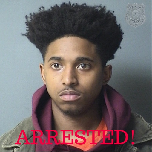 Kri’Shawn D. Beamon was arrested by Norfolk Police and charged with second-degree murder in connection with the shooting death of a William & Mary football player (Southside Daily photo/Courtesy of the City of Norfolk Police)