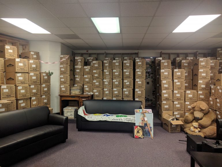 This was the place, according to Troitski, where DJs would set up cameras and take their headshots in front of the vinyl collection (WYDaily Photo/Benjamin West)