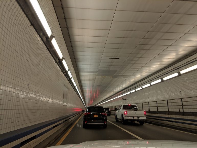 The new construction will add one full-time lane in each direction, as well as a “managed lane” similar to an HOV lane, but called an “HOT” lane. (WYDaily/Sarah Fearing)