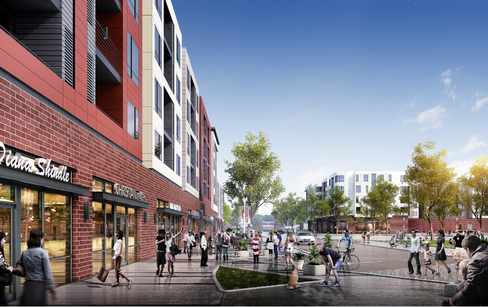A rendering captures what Midtown Row in Williamsburg could look like upon completion. (WYDaily/Courtesy of Midtown Row)