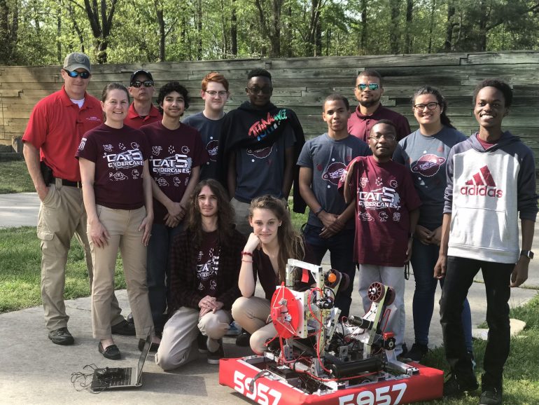 Heritage High school robotics team (WYDaily/ Courtesy of the Newport News Police Department)