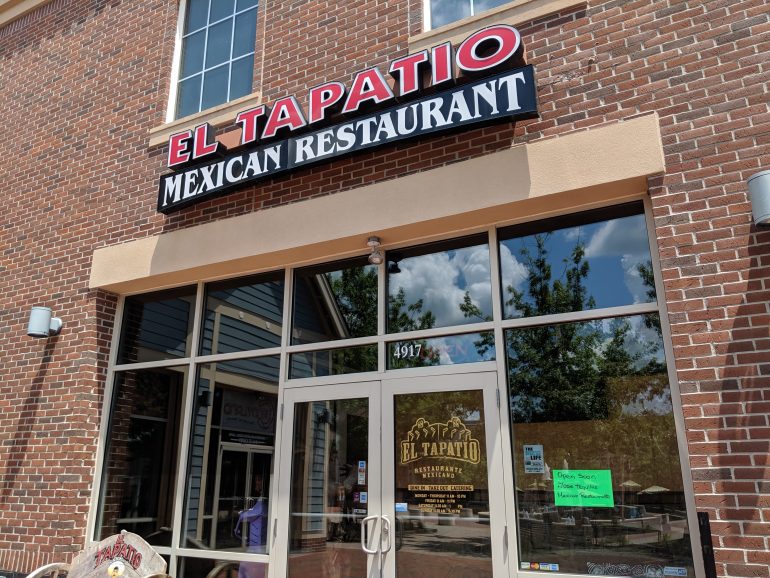 El Tapatio is closed and there are signs in the windows indicating it will reopen as Jose Tequilas. (WYDaily/Sarah Fearing)