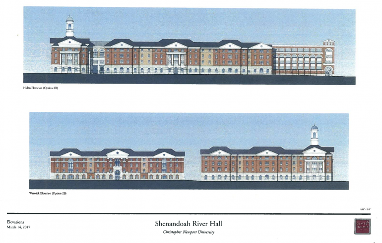 Screenshot of the rendering for Shenandoah River Hall apartments for fourth year students (WYDaily/ Courtesy of Glave & Homes Architecture)