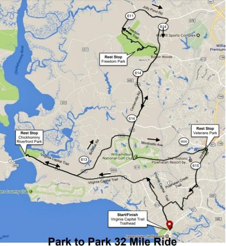 The 50-mile and 30-mile routes will pass through some roadways, Sarah O'Reilly said, but she doesn't expect them to cause any disruptions to traffic. (WYDaily/Courtesy JCC)