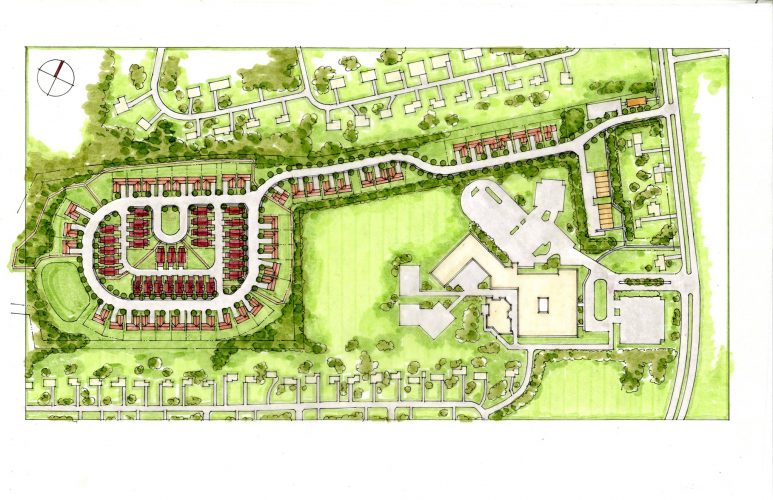 The 75 new homes built next to Norge Elementary School will be the first Zero Energy Ready Home in Virginia. (WYDaily/Courtesy Walnut Farm)