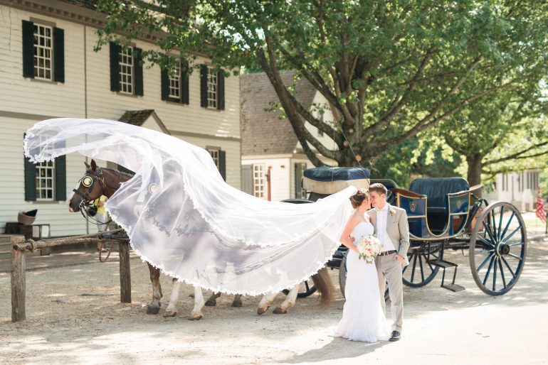  Weddings in Colonial Williamsburg are becoming more popular in recent years as people look for “destination wedding” locations that can provide guests with a variety of experiences during a long weekend, said Brittany Rice, director of weddings and special events for Colonial Williamsburg Resorts. (WYDaily/Courtesy Grace Russell)