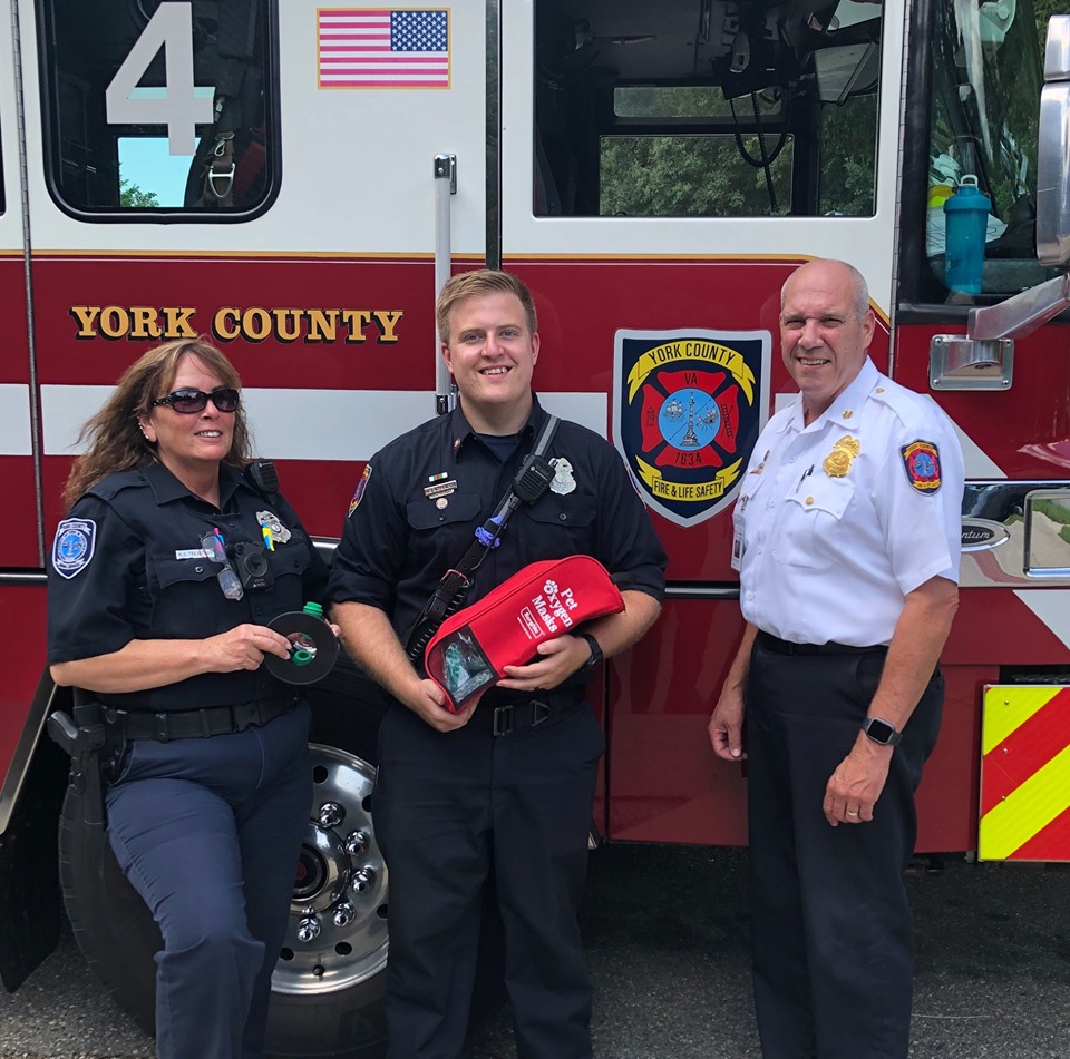 The York County Department of Fire and Life Safety recently received 10 pet respirator masks from a donation from the Every Snout Counts Foundation. (WYDaily/Courtesy of YCFLS)
