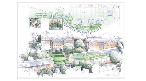 Named for former W&M President Taylor Reveley, the garden is under construction and is expected to be completed later this fall. (WYDaily/Courtesy of University Advancement)