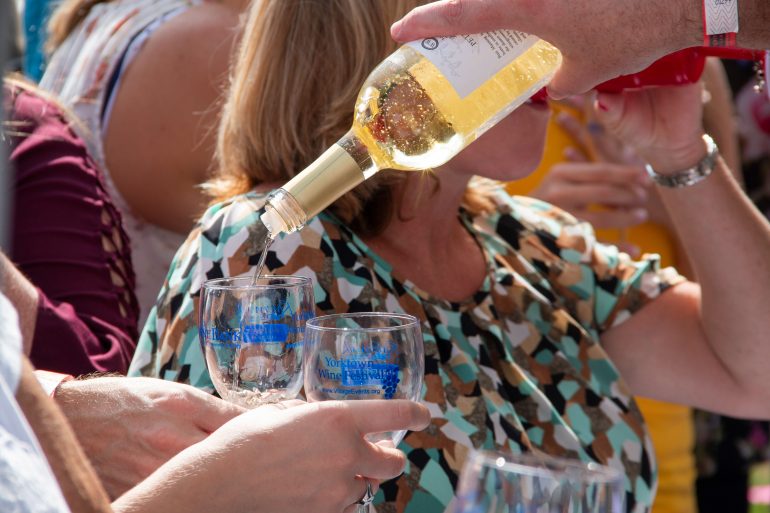 Yorktown’s annual wine festival is back this year with beverages from more than a dozen Virginia wineries. (WYDaily/Courtesy of York County)