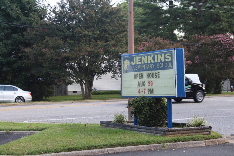 The Newport News Police Department has partnered with several elementary schools as part of the Adopt-A-School mentorship program. (WYDaily/ Julia Marsigliano)