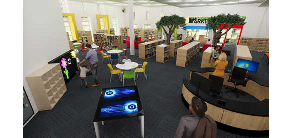 The James City County Library will undergo renovations to its children's section at the end of September. (WYDaily/Courtesy JCC Library)