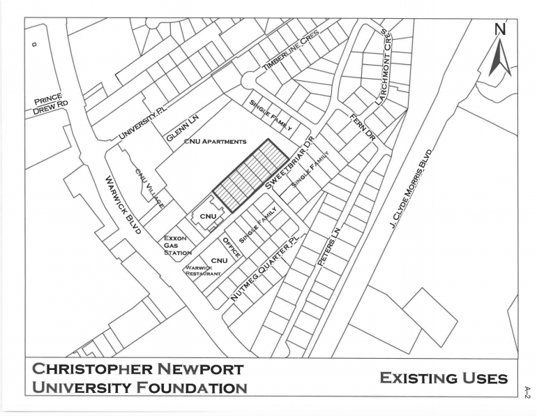 Screenshot of Christopher Newport University Foundation's Existing Uses document (WYDaily/ Courtesy of the Christopher Newport University Foundation)