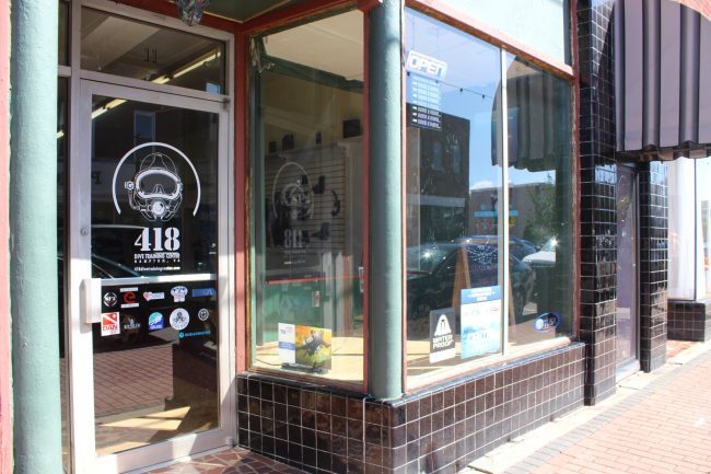 418 Dive Training Center opened on Sept. 5 in Phoebus. (WYDaily/ Julia Marsigliano)